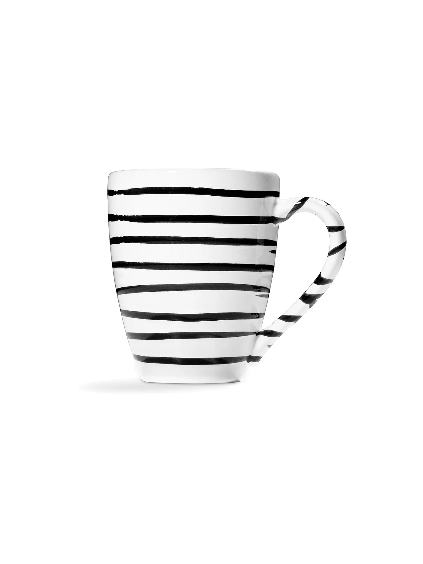 GMUNDNER KERAMIK | Frühstücksbecher 0,3l (graugeflammt) | schwarz